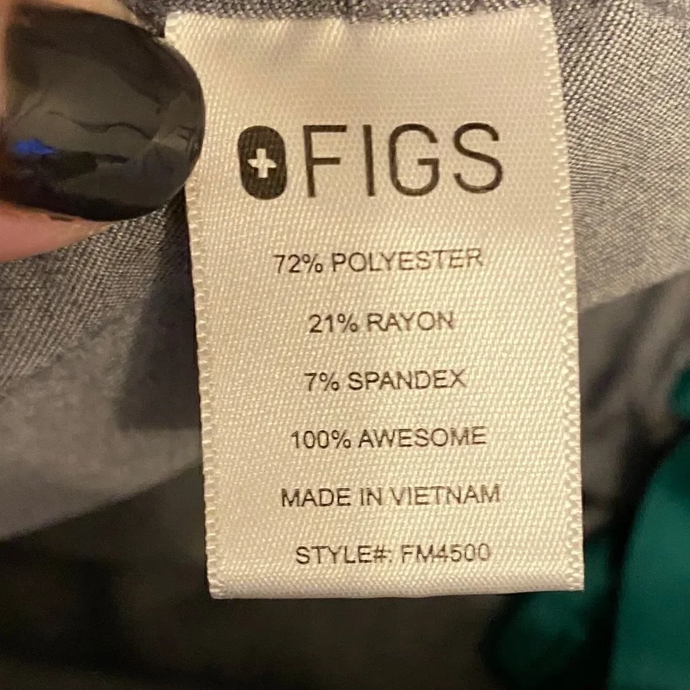 FIGS Pisco Basic Scrub Pants Graphite Gray Men’s Size Large Style FM4500